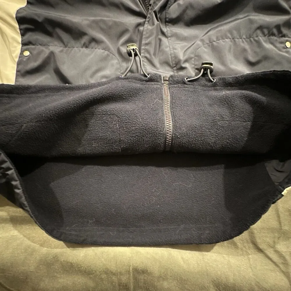 Vintage Reebok Hockey Reversible Windbreaker Jacket Fleece Lined Everblades Mens